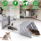 1Pc Automatic Continuous Rat Trap Single Door Mouse Cage Humane Live