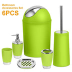 Bathroom Accessories Set 6 Pcs Bathroom Set Ensemble Complete Soap