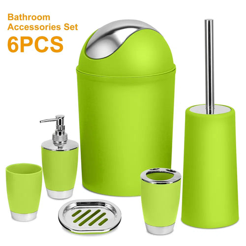 Bathroom Accessories Set 6 Pcs Bathroom Set Ensemble Complete Soap
