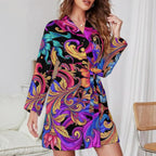 MUNSIEUR Long Sleeve Robe - Luxury Loungewear for Women