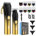 Cordless Rechargeable Low Noise Professional Hair Clippers and Detail