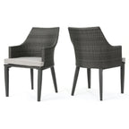 Hillhurst Outdoor Chair Set of 2 with Weather Resistant Cushions