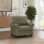 Elegant Leather Accent Chair