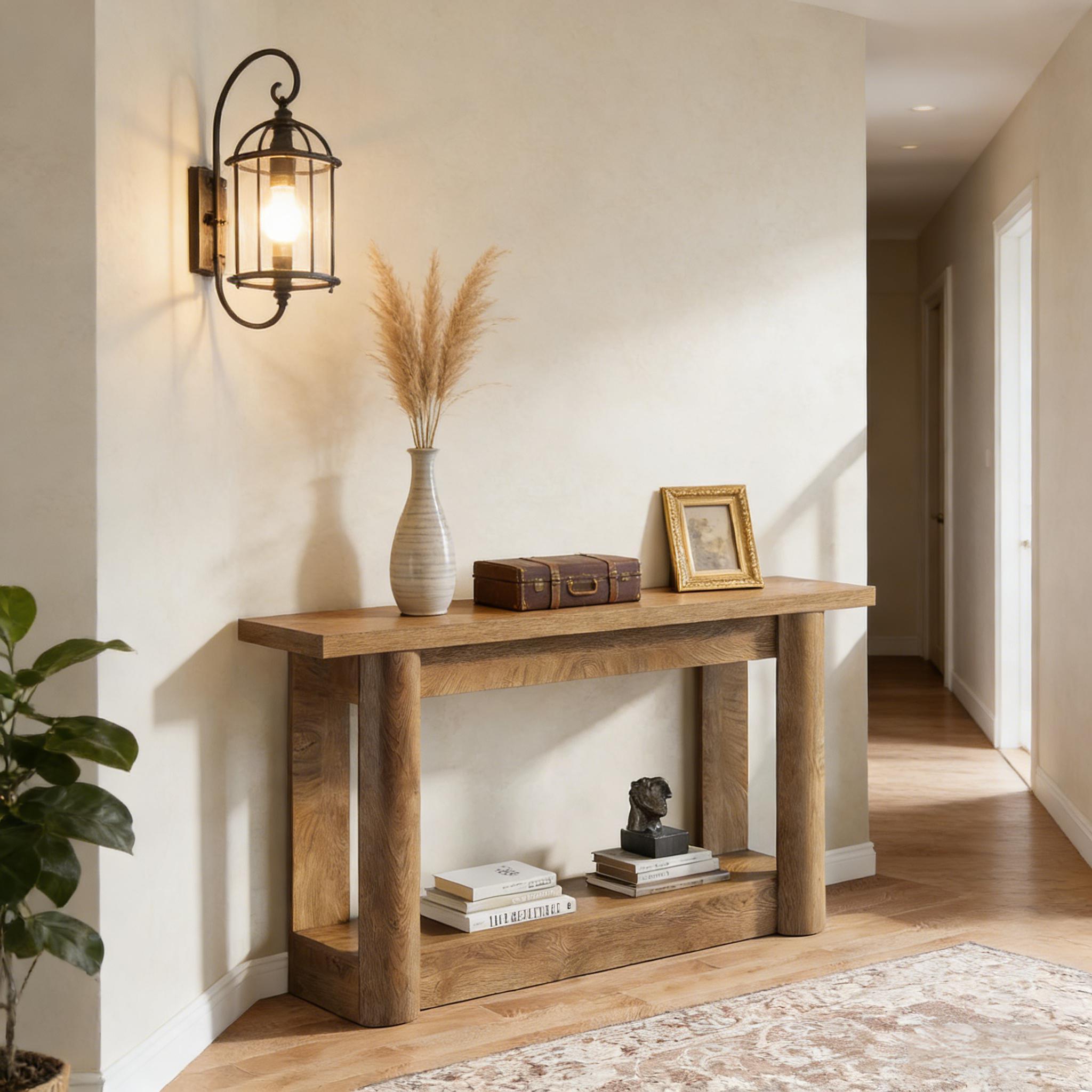 2-Tier Foyer Table, Entryway Sofa Table, Console Table
