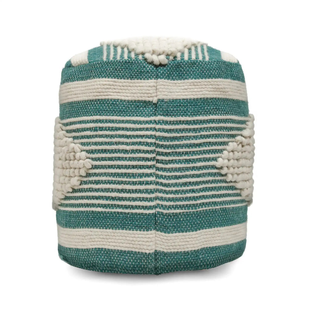 Diamond Handcrafted Cylindrical Pouf