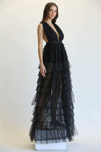 Quanita - Tulle Fabric Dress