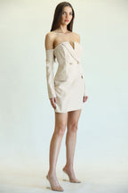 Golden Detail Flap Dress
