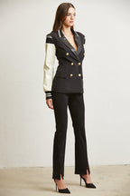 Long Sleeve Lapel Blazer for Women