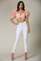 Square Neck Puff Sleeve Top – Elegant & Trendy for Every Occasion