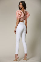Square Neck Puff Sleeve Top – Elegant & Trendy for Every Occasion