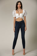 Square Neck Puff Sleeve Top – Elegant & Trendy for Every Occasion