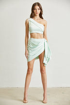 Natalie Luxe Satin Fabric Set