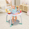 5-in-1 Baby Activity Center Interactive Bounce Seat with Removable Toys-White