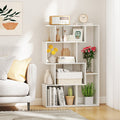 47 Inch 6-Cube Open-back Geometric Bookshelf for Bedroom Living Room-White