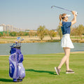 Women's Complete Golf Club Set Right Hand with Rain Hood-Purple