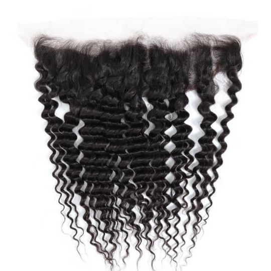 10A Grade MIDDLE PART 13x4 Lace Frontal Remy Human Hair Closure With B