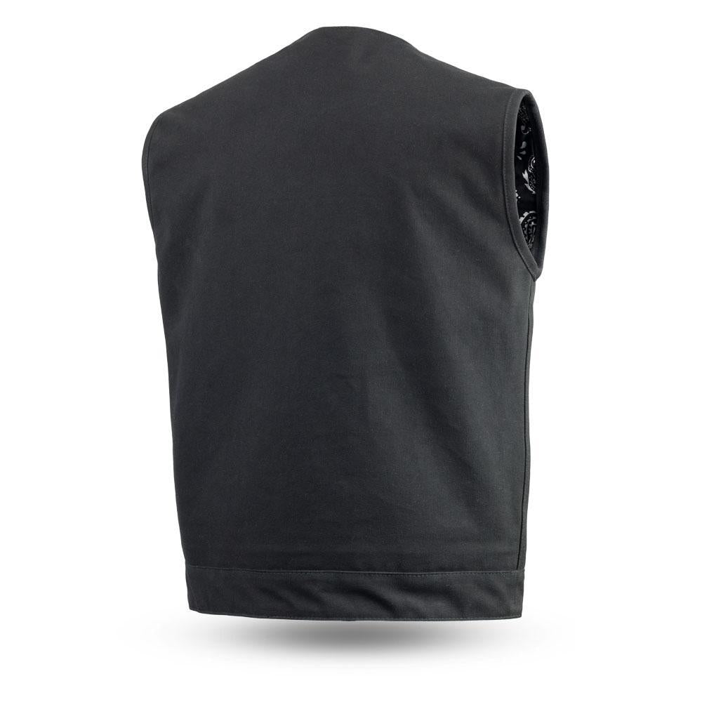 Fairfax V2 - Men's Motorcycle Canvas Vest-FS