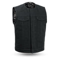 Fairfax V2 - Men's Motorcycle Canvas Vest-FS