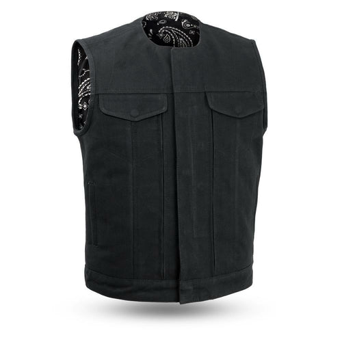 Fairfax V2 - Men's Motorcycle Canvas Vest-FS