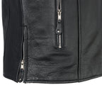 Ace - Clean Cafe Style Men's Leather Jacket