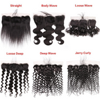 10A Grade MIDDLE PART 13x4 Lace Frontal Remy Human Hair Closure With B