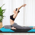 10 Feet x 4 Feet x 2 Inch Folding Exercise Mat with Hook and Loop Fasteners-Navy