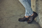CALTO - G1823 - 3 Inches Taller (Brown) - Lightweight Slip-On Loafer Dress Shoes