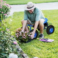 Garden Cart with Heavy Duty Tool Tray-Blue