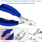 11Pcs/Set Ingrown Toenail Tools Kit Nail Care Pedicure Tools
