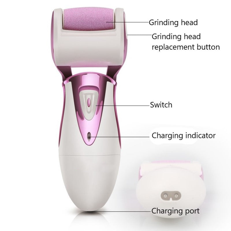 Foot Care Tool with 4 Rollers Skin Care Feet Dry Skin Remover