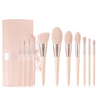11Pcs Pink Makeup Brush Set Eye Shadow Blending Eyeliner Eyelash
