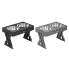 Stainless Steel Elevated Adjustable Dog Bowl Feeder
