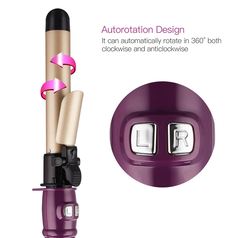 28mm Automatic Rotating Hair Curler Household Travel Ceramic Curling