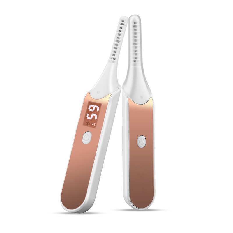 Portable Electric Heated Eyelash Curler Women Makeup Irons Brush