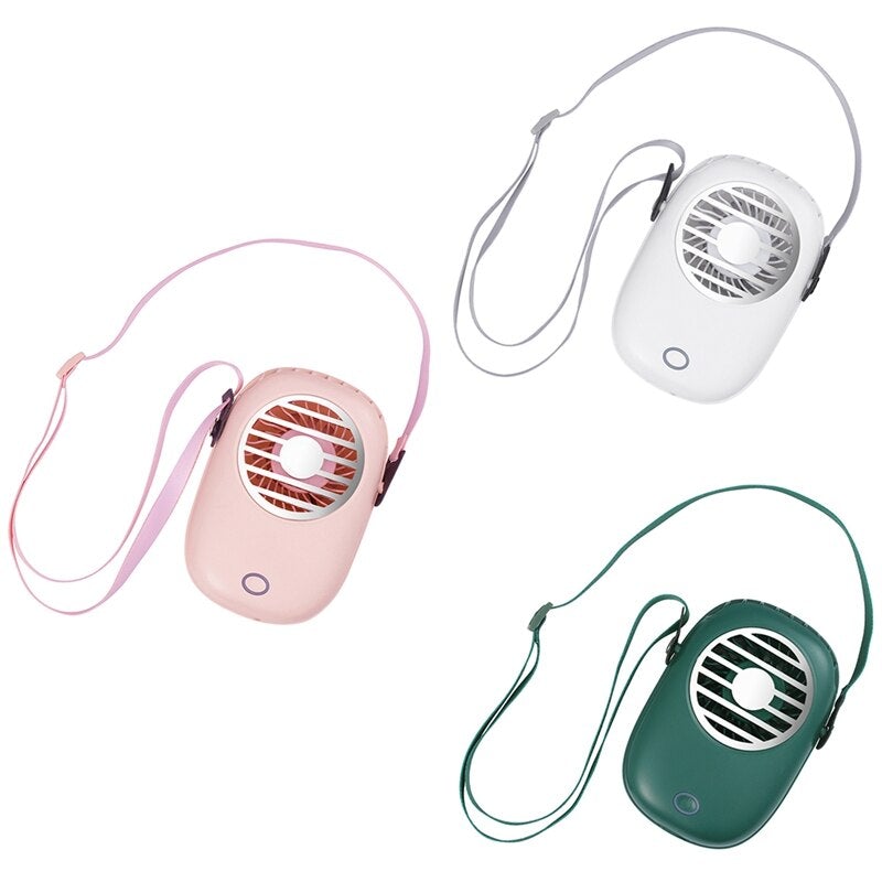 Mini Electric Hanging Neck Fan For Outdoor Home Office