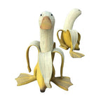 Art Banana Duck Statue Figurines Garden Yard Desktop Decor