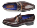 Paul Parkman Men's Loafer Bronze Hand Painted Shoes (ID#012-BRNZ)