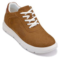 CALTO - J1583  - 2.6 Inches Taller (Nubuck Brown) - Lightweight Casual Walkers
