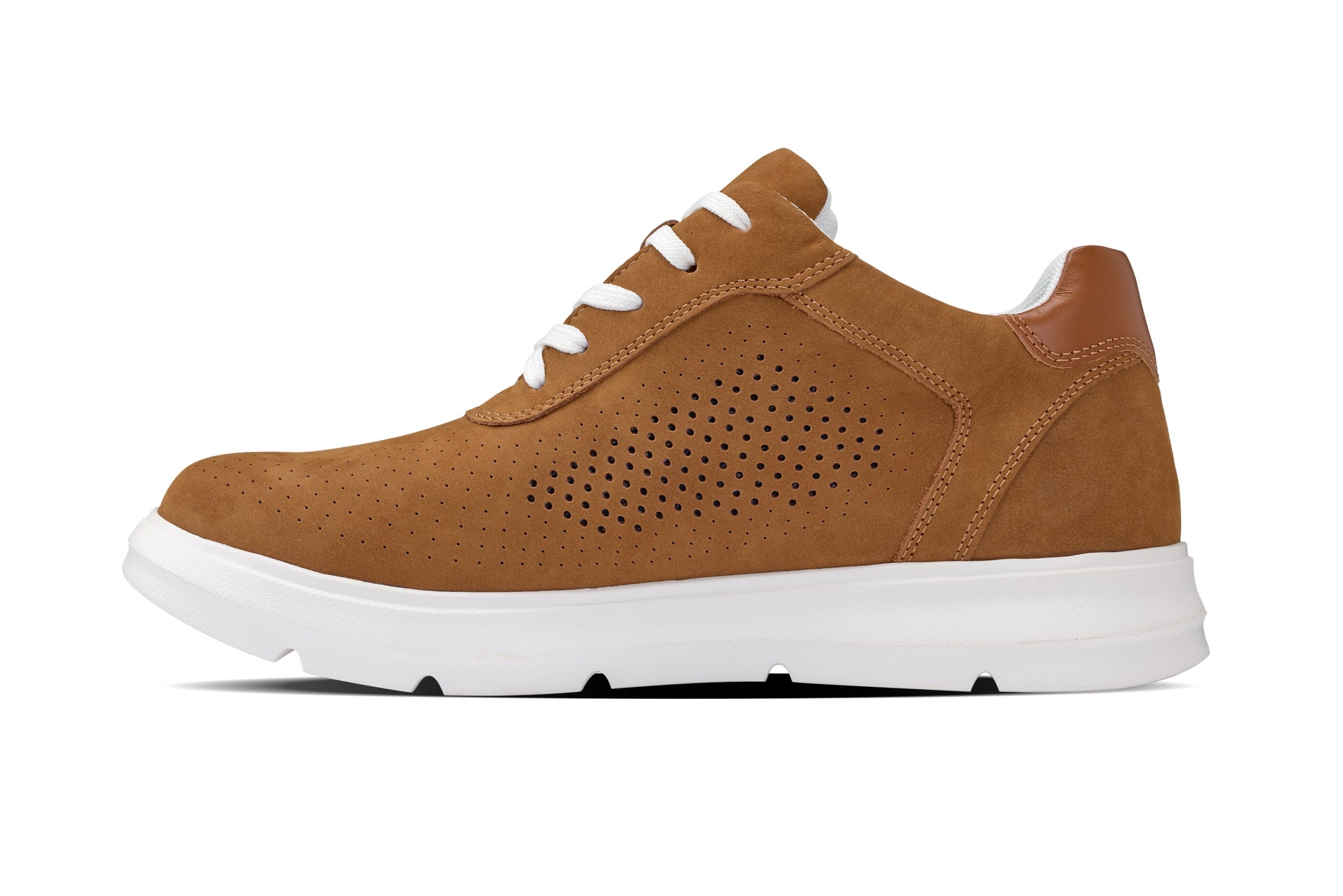 CALTO - J1583  - 2.6 Inches Taller (Nubuck Brown) - Lightweight Casual Walkers