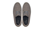 CALTO - J1771  - 3.2 Inches Taller (Grey) - Casual Chunky Sole Boots – Soft Pebble Grain Nubuck Leather