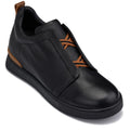 CALTO - J1931  - 2.6 Inches Taller (Black / Black Sole) - Slip-On Snoafers