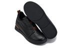 CALTO - J1931  - 2.6 Inches Taller (Black / Black Sole) - Slip-On Snoafers