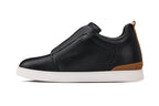 CALTO - J1932  - 2.6 Inches Taller (Black / White Sole) - Slip-On Snoafers