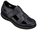 CALTO - K2663 - 3.2 Inches Taller (Navy Blue) - Casual Fisherman Sandal