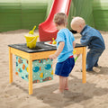 3-in-1 Kids Sand Water Activity Table with Foldable Storage Bin