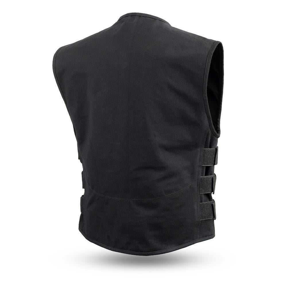 Knox - Men's Motorcycle Canvas Vest-FS