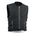 Knox - Men's Motorcycle Canvas Vest-FS
