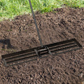 Lawn Leveling Rake 46 x 10 Inch Heavy Duty Lawn Level Tool for Soil-Black