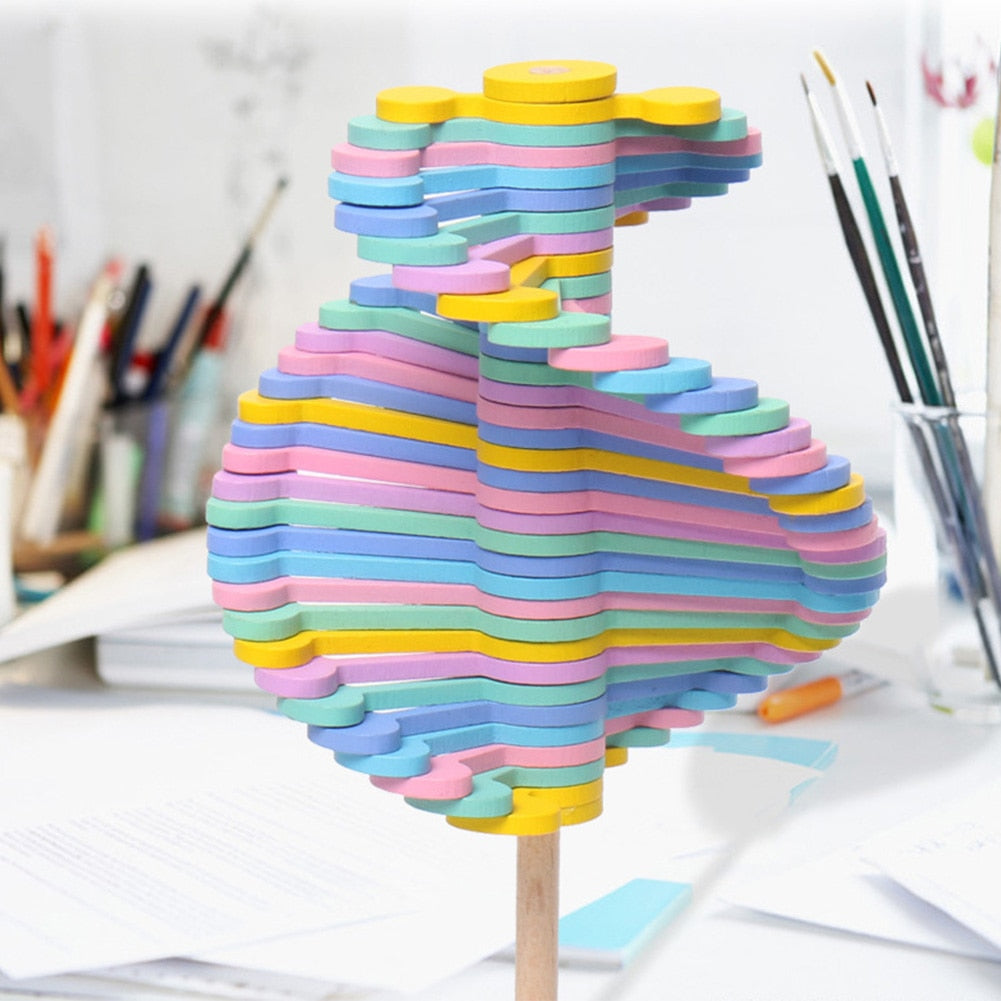 Magic Spin Roll DIY Rotating Gift Durable Kids