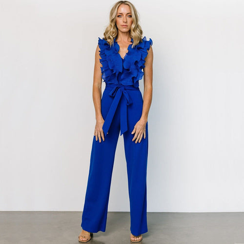 Lace up Jumpsuit Casual